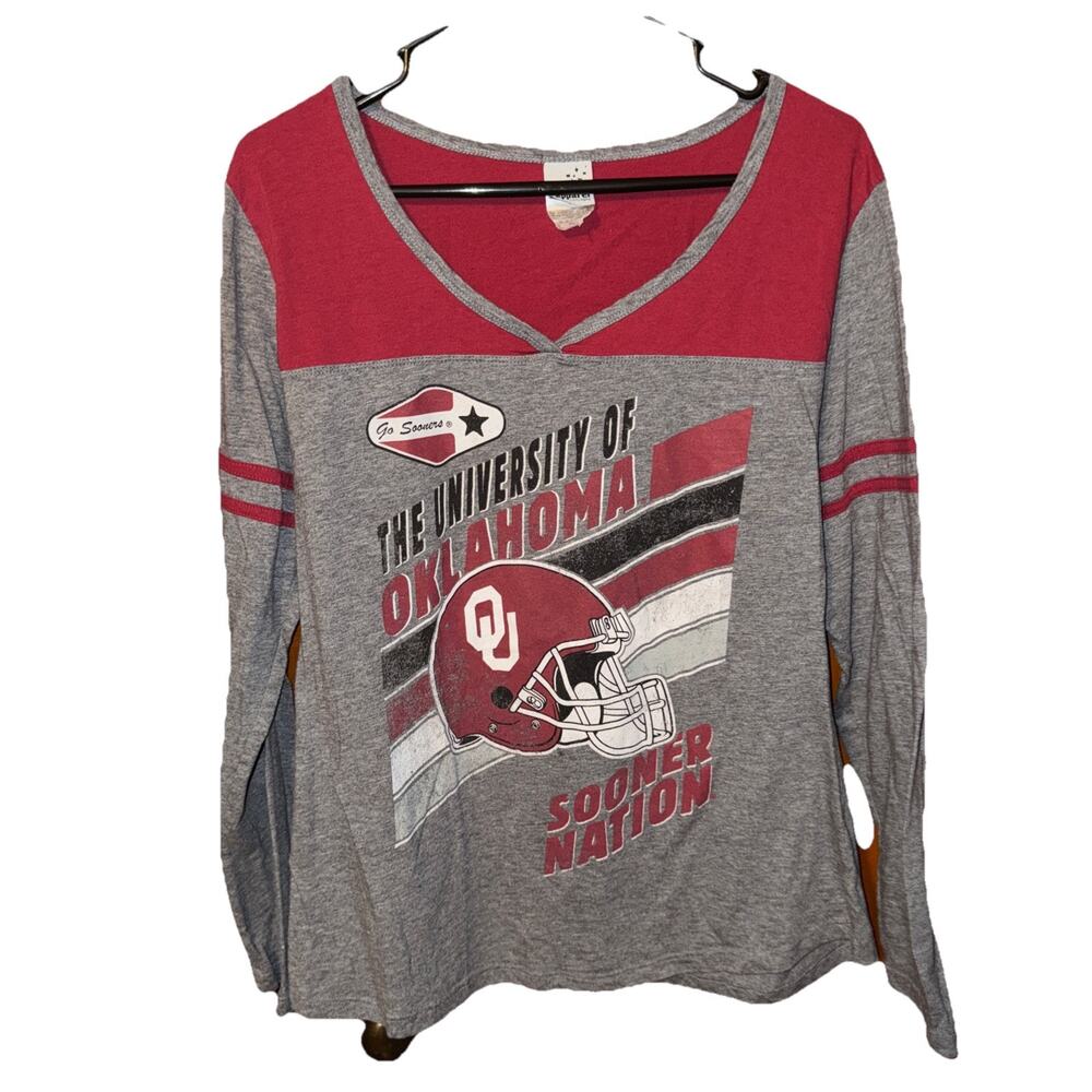 University of Oklahoma Sooners Nation OU LS TShirt Womens 2X Creative Apparel